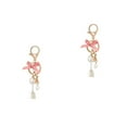 thumbnail image 4 of Hemoton 2pcs Bow Keychain Charm Rhinestone Pendant Keychain Girls Purse Charm Aesthetic Keychain Beaded Keychain Charm Handbag Accessory, 4 of 8
