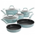 thumbnail image 1 of Andover Nonstick Aluminum Cookware Set, Glacier Blue - 10 Piece, 1 of 1