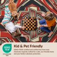 thumbnail image 4 of Design&I 5'x7' Ultra Soft Area Rug, Stripes Border Bold Track Loops Badges Car Vintage Checkered Playful Expressive None Fluffy Washable Non Shedding for Bedroom Living Room Home Office, 4 of 7