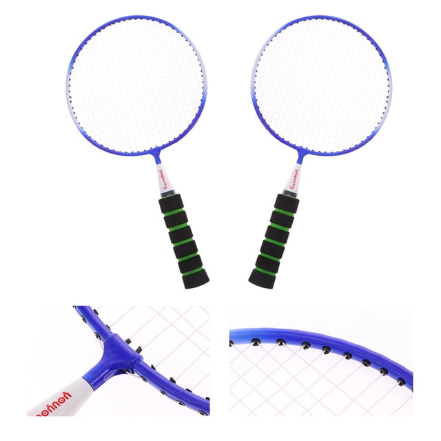 OULII 2 Rackets Mini Badminton Racket for Kids Aged 3-13 Nylon Iron Alloy Racket 43.0x22.0x3.0in