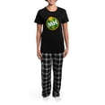thumbnail image 4 of CafePress - Maid Of Honor Women's Dark Pajamas - Women's Short Sleeve Print T-Shirt and Pants Dark Cotton Pajama Set, 4 of 7