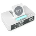 thumbnail image 2 of Reloj Despertador Digital Para Dormitorio Con Luz Ambiental RGB, Para Personas Que Duermen Profundamente, Niños, Ancianos, Oficina En Casa, Con Estación De Carga, 2 of 7