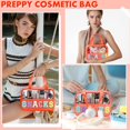 thumbnail image 4 of Bolsa de maquillaje transparente con letras de chenilla TESAFNG, impermeable, 4 of 6