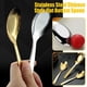 thumbnail image 3 of Stainless Steel Chinese Style Spoon Flat Bottom Spoon, 3 of 5