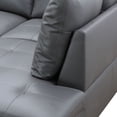 thumbnail image 4 of PonLiving Sectional Sofa Set for Living Room Furniture Set，Faux Leather L-Shape Sectional Sofa, 4 of 11