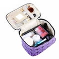 thumbnail image 4 of Sequin Leather Ladies Multifunctional Cosmetic Bag Travel Storage Organizer, 4 of 23