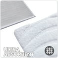 thumbnail image 3 of OEAKAY Bathroom Rug and Mat, Absorbent Washable Bathroom Runner Rug, Non Slip Bath Mat, Soft Microfiber Bath Mats for Bathroom Floor, White Bathroom Mat 16"x24", 3 of 7