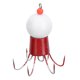 thumbnail image 1 of Anzuelo de pulpo para pesca, anzuelos de calamar de 6 garras, aparejos de pesca de agua salada, color blanco, 1 of 8
