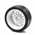 thumbnail image 5 of 4pcs Rubber Tire Wheel Tyre Hex for 1/10 A, 5 of 5