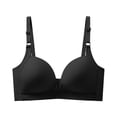 thumbnail image 1 of FhsagQ Bra Bras for Women Blue Xs Women Solid Lactation Bra with Front Button Pregnant Mother's Sagging Large Cup Retraction Bra Bras for Women Set with Robe Women Bras Fishnet Body Suit Black 42, 1 of 4