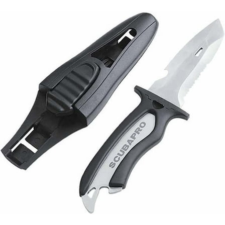 SCUBAPRO Mako Stainless-Steel Diving Knife with 3.5-Inch Blade