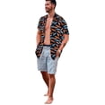 thumbnail image 1 of Mens Summer Tropical Shirts Short Sleeve Button Down Aloha Hawaiian Shirts, 1 of 7