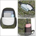 thumbnail image 4 of 17 Inch Lightweight Backpack,PVC Waterproof Oxford Fabric, Ergonomically Designed, with Large Capacity, Leopard Animal Print, 4 of 5
