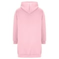 thumbnail image 6 of UngA Long Hoodies for Women Long Sleeve Oversized Sweatshirts Casual Lightweight Fleece Jackets With Pockets Women's Zip Up Hoodies (Pink,M), 6 of 7