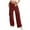Wine, variant on cocolona Womens Cargo Sweatpants Elastic Waist Drawstring Joggers Casual Solid Baggy Wide Leg Sweatpants with Pockets