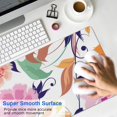 thumbnail image 4 of Flowers and Strange Leaves&nbsp;mouse Padswaterproofwashable&nbsp;for Office Home Work GamingmousematRubber Base Mousepad with Stitched Edges 31.5x11.8inches, 4 of 7