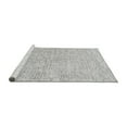 thumbnail image 2 of Ahgly Company Machine Washable Indoor Round Solid Gray Modern Area Rugs, 4' Round, 2 of 4
