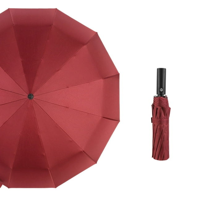 Fully Automatic Folding Umbrella Metal UPF50+ Windproof Mini Five Fold Light Sunshade for Women Daily Commuting Travel