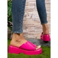 thumbnail image 6 of Women Minimalist Flatform Slide Sandals  Funky Sandals, 6 of 7