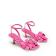 thumbnail image 3 of DREAM PAIRS Women's Flower Wedding Heels Cute Square Toe Slingback Low Kitten Heels Sandals with Ankle Strap, 3 of 5