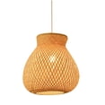 thumbnail image 2 of Hand Woven Bamboo Pendant Light Fixture, Japanese Style Hand Woven Bamboo Pendant Light  for Living Room, 2 of 7