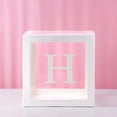 thumbnail image 1 of Event & Party White Transparent Balloons for DIY 26 Letters Set Ideal for Weddings Birthdays and Confetti Scenes, 1 of 7