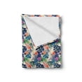 thumbnail image 2 of Tropical Soft Flannel Fleece Throw Blanket, Flowers and Leaves of Exotic Plants Tropic Jungle Rainforest Theme Pattern, Cozy Plush for Indoor and Outdoor Use, 70" x 90", Multicolor, by Ambesonne, 2 of 6