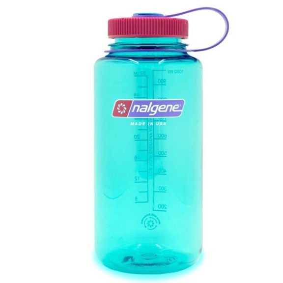 Nalgene Sustain BPA Free Dishwasher Safe 32 oz Cerulean Plastic Water Bottle