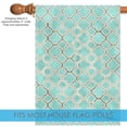 thumbnail image 3 of Toland Home Garden Blue Lattice Lattice Flag Double Sided 28x40 Inch, 3 of 5