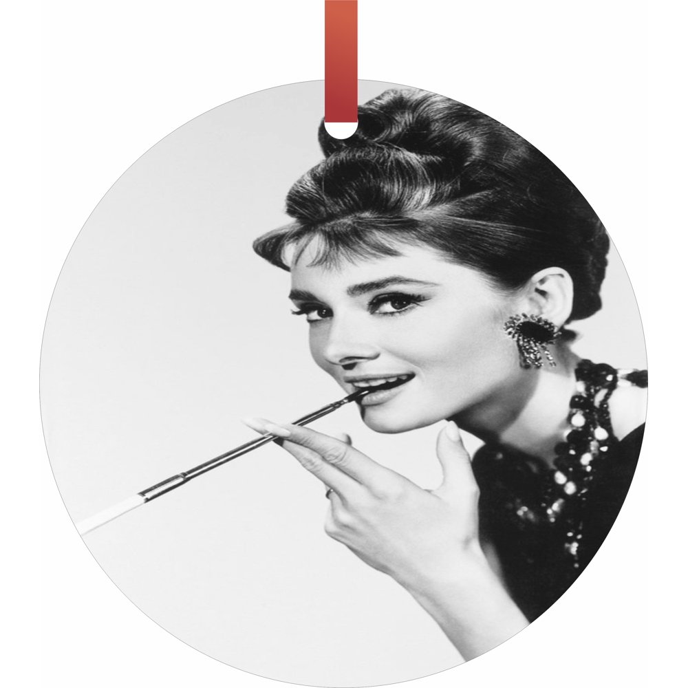 Audrey Hepburn Christmas Ornament 