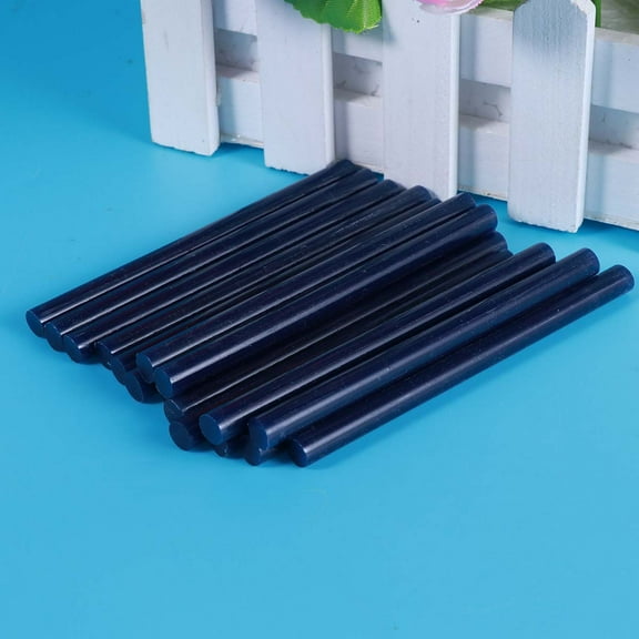 HEMOTON 20 Pcs Glue Bulk Hot Melt Glue Stick All Purpose Glue Sticks 10X0.7CM Navy