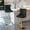 Black, variant on GAKMCIL Swivel Velvet Upholstered Barstools with 25-33in Adjustatble Seat Height, 360°Swivel, Footrest, Golden Chrome base, Comfy Tufted, 300lb Load for Home Pub, Kitchen Island (Set of 2, Beige)