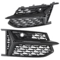 thumbnail image 4 of Malla de panal negra brillante para parrillas de luz antiniebla estilo RS6 aptas para A6 C8 S6 2019 2020 (negro mate negro brillante), 4 of 12