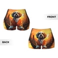 thumbnail image 5 of Fotbe Cartoon Puppy Sunset Seamless Shorts, Womens Workout Shorts High Waist Stretch Booty Short for Gym/Yoga/Running/Biking-Medium, 5 of 9