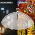 thumbnail image 3 of Bird Feeders Protective Cover, Decorative Large Diameter Clear Bird Feeder Protective Dome Cover With Hook For Bird Feeders, 3 of 8
