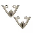thumbnail image 1 of 2x2 Piezas De Protectores De Punta Para Zapatos De Mujer, Accesorios De Metal, Suministros Para Zapatos, Tapa De Punta Plateada, 1 of 8