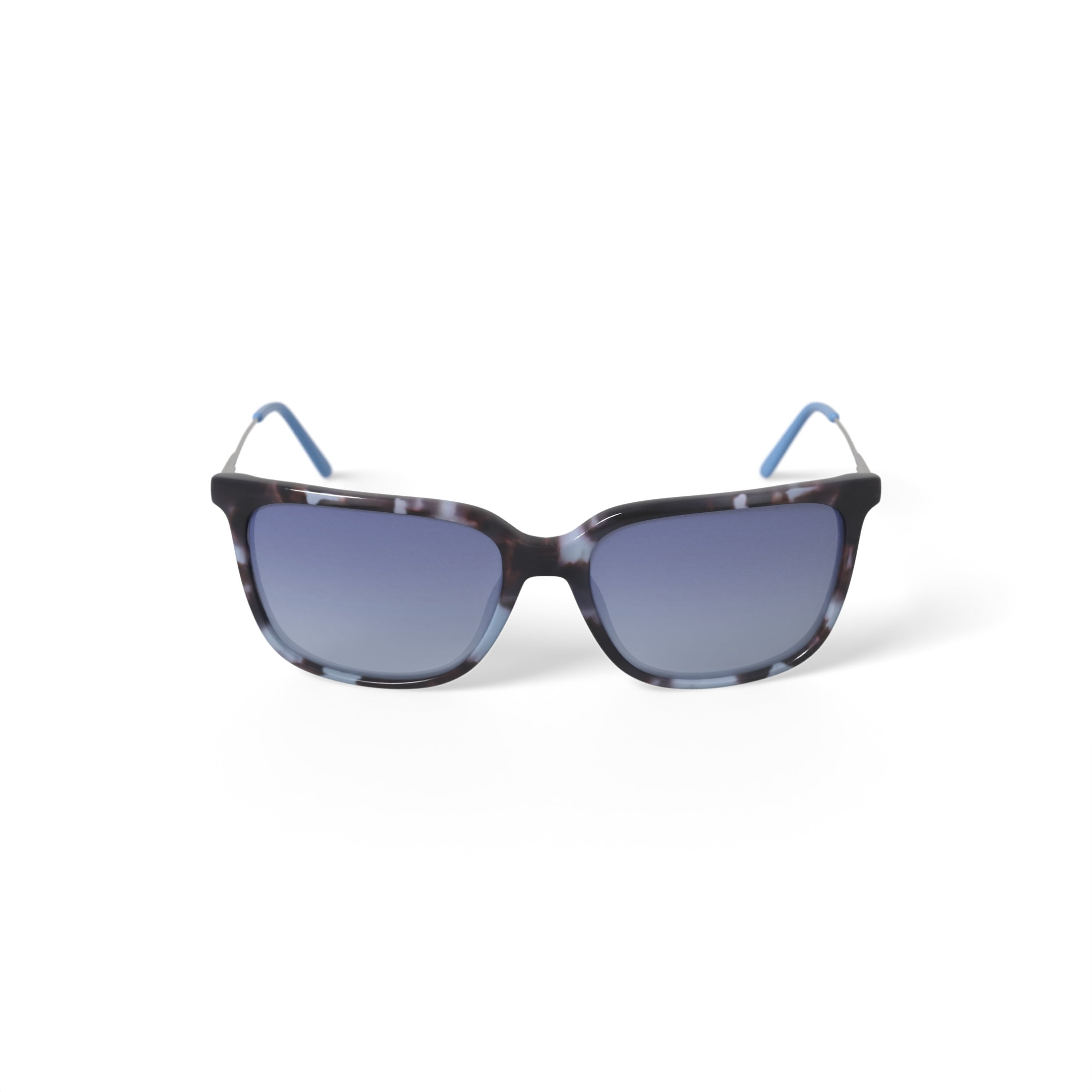 Calvin Klein Women's Rx'able Fashion Sunglasses, CK19702SG, Blue Tortoise, 55-17-140, with Case