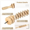 thumbnail image 4 of Outil de Massage Manuel en Bois - 2 Pcs Rouleau de Massage pour le Dos, 4 of 7