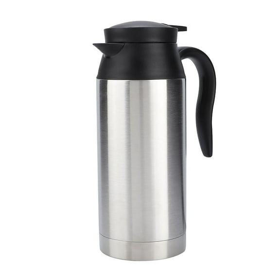 750M Lelectric Kettle, Stainless Steel Car Electric Heating Mug Vehicle Drinking Cup Kettle, Portable Compact Size Electric Pot For Travel Or Outdoor Activity