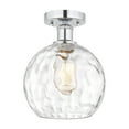 thumbnail image 2 of Innovations Lighting  Edison Athens Water Glass - 1 Light 8" Semi-Flush Mount Clear Water Glass/Polished Chrome, 2 of 5
