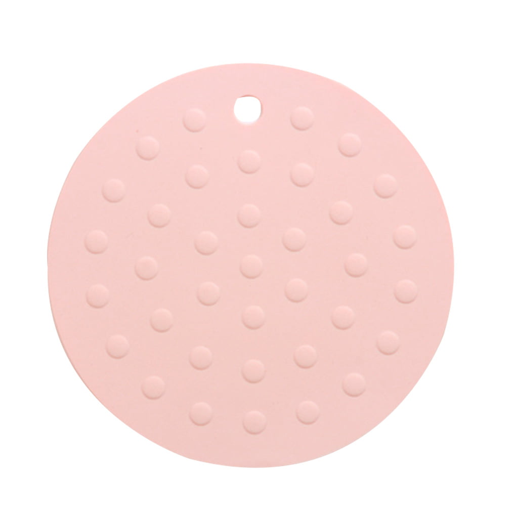 Kitchen Silicone Tableware Dining Round Placemat Insulation Pad Table Mat Pad FM 