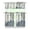 Bohemian01, variant on Vintage Floral Kitchen Curtains 3-Piece Set - Botanical Garden Print Semi-Sheer Rod Pocket Panels