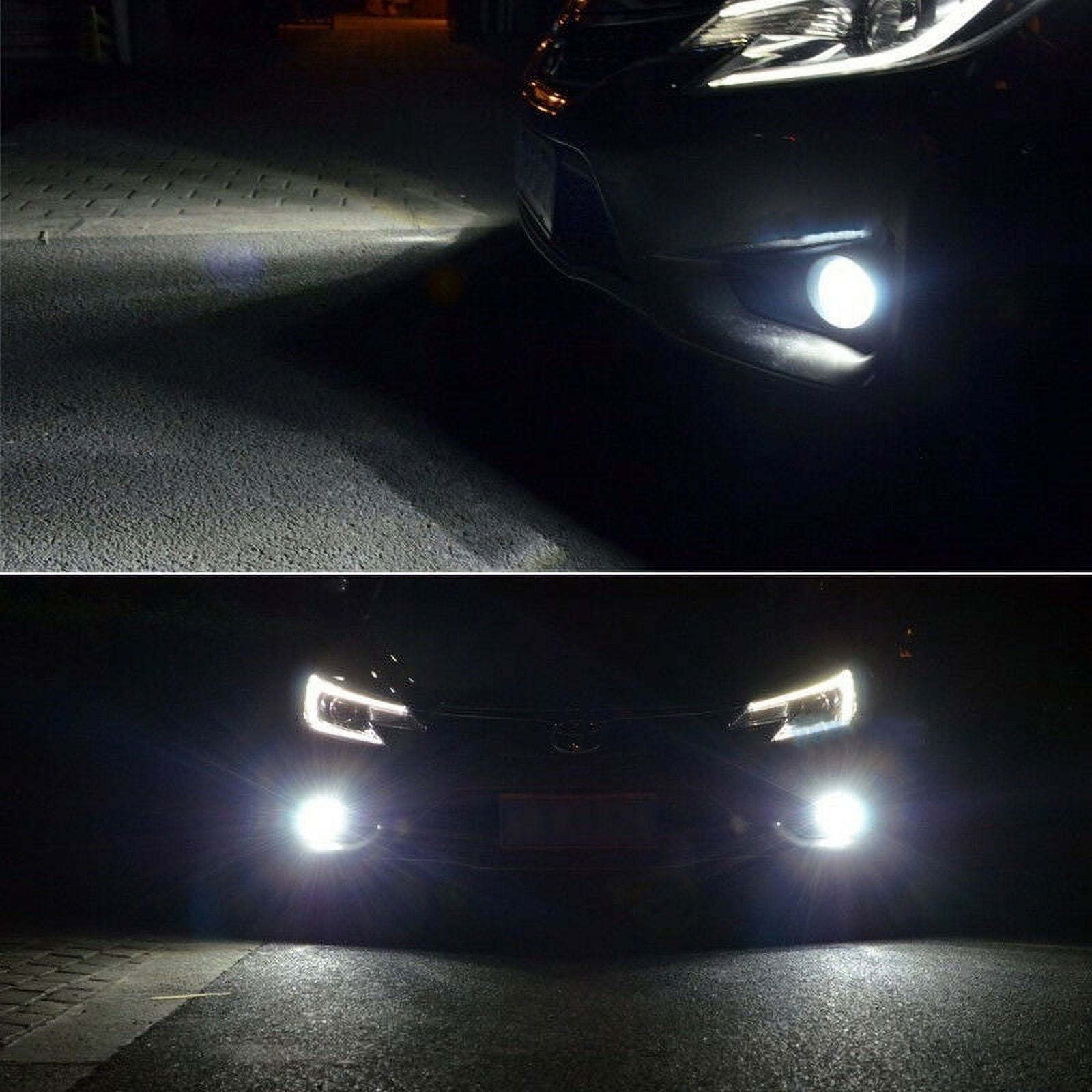 2x H11/H8 LED Fog Light Premium White For Chevrolet Malibu Dodge Ford GMC Honda Jeep Nissan Toyota