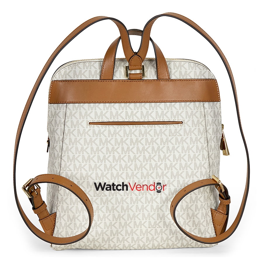 Michael Kors Rhea Medium Slim Backpack Vanilla Walmart Canada