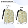thumbnail image 2 of Yiaed Dog And Flower Print Print Laptop Backpack Travel Canvas Backpack Vintage Aesthetic Backpack for School Knapsack Backpack Backpack for School-Medium, 2 of 5