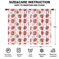 thumbnail image 2 of Blackout Kids Curtains,White Cow Strawberry Pattern Childrens Insulated Curtains Set Of 2,Bedroom Essentials,Toddler Room Decor 52x84in(132x213cm), 2 of 5