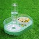thumbnail image 5 of 2 in 1 Pet Tableware Dog Water Food Bowl No-Spill Ceramic Water Dispenser Combo Set for Cat Elevated Bowl, 5 of 5