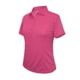 thumbnail image 1 of Monterey Club Women's Medium Weight Pique Solid Golf Polo Shirt #2360, 1 of 2