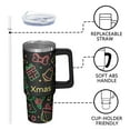 thumbnail image 3 of 30 Oz Winter Snowman Tumbler With Handle, Holiday Coffee Travel Mug Cup, Xmas Gift, 3 of 5