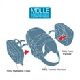 thumbnail image 5 of Kurgo Dog Hydration Flask, Detachable Molle Compatiable Water Pouch, RSG, Coastal Blue, 5 of 6